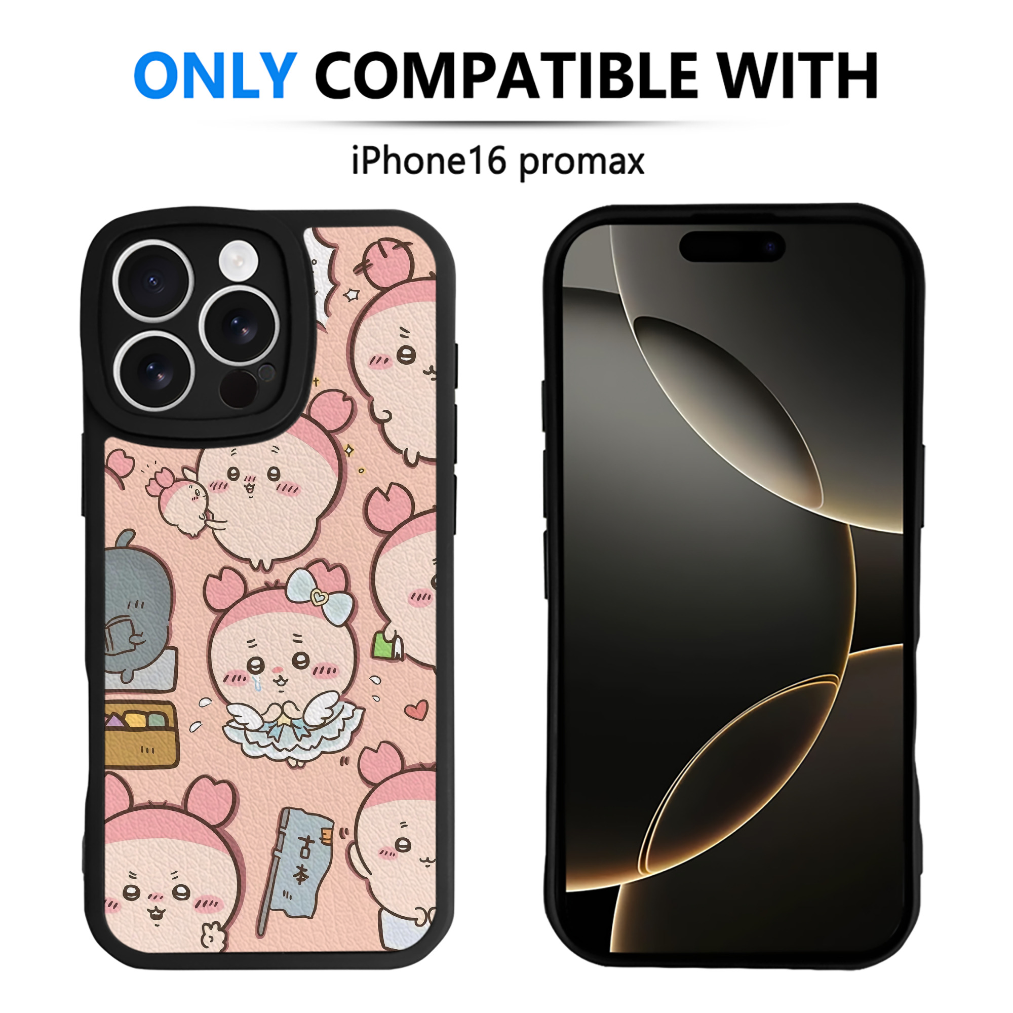 （画像用） ちいかわ Chii-kawa 【iPhone 16シリーズ対応】シリコンスマホケース（レザー調） 材質：シリコン